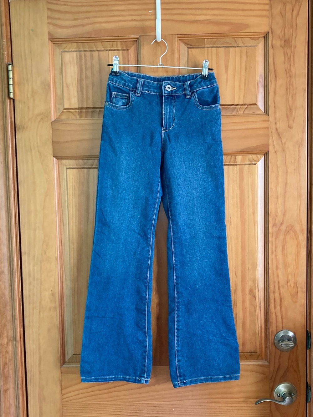 Girl’s size 12S Faded Glory blue jeans with adjustable waist